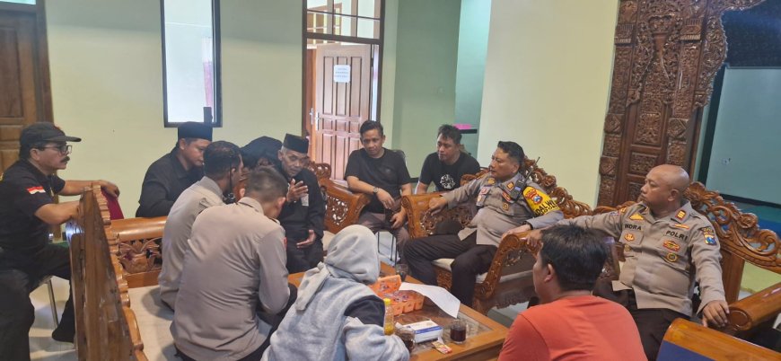 Bangun Komunikasi, Polres Datang ke Padepokan PSHT Cabang Blitar