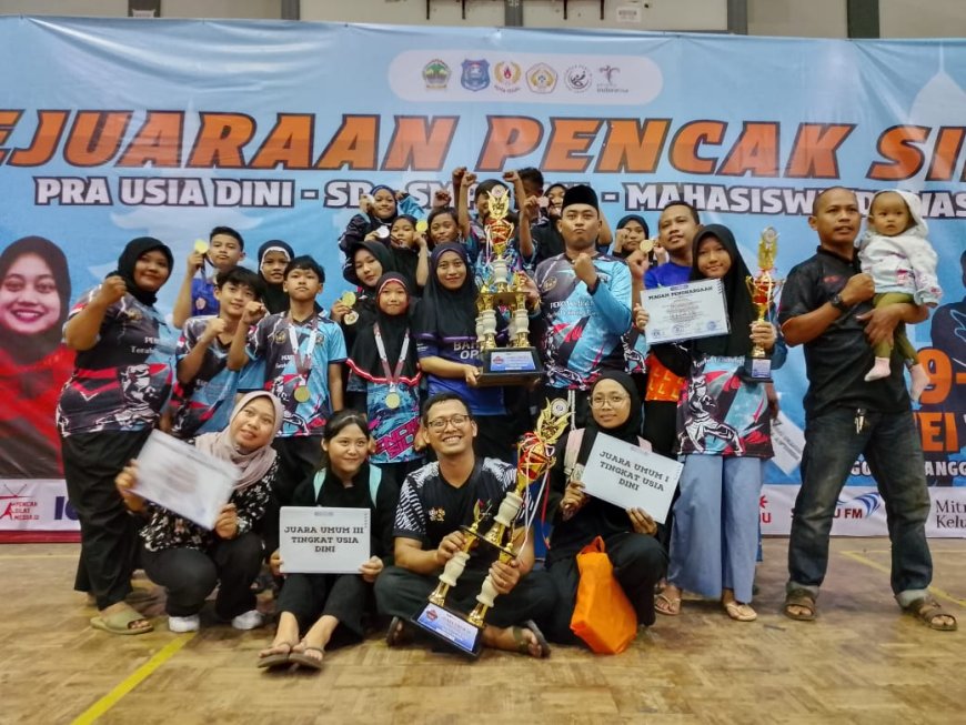 Membanggakan! Terate Junior Club Tegal, Raih Juara Umum Pencak Silat Nasional 2025