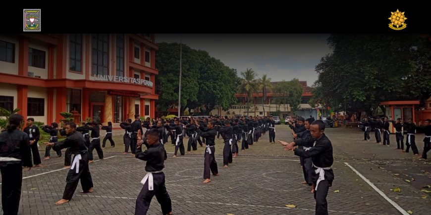 Ratusan Siswa Sabuk Putih SH Terate Malang Latihan Bersama di Unikama, Ini Tujuannya