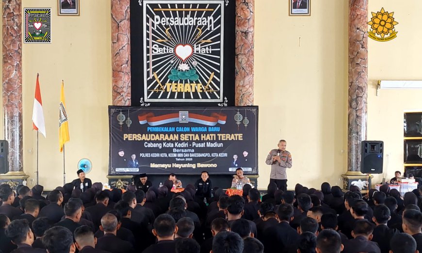 Ratusan Calon Warga SH Terate Kota Kediri Dapat Pembekalan Bela Negara dan Wawasan Kebangsaan