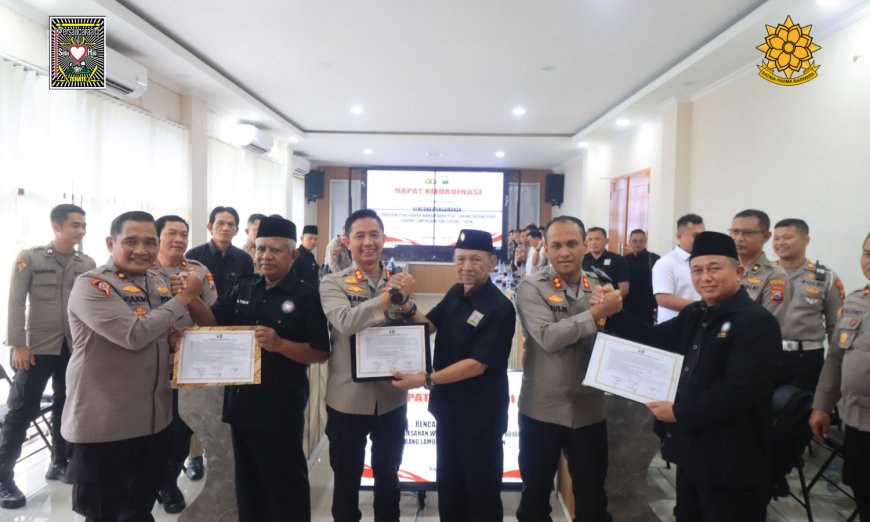 Tiga Polres Gelar Rakor Besar Jelang Suroan SH Terate untuk Jaga Kamtibmas Wilayah Bojonegoro Lamongan Tuban