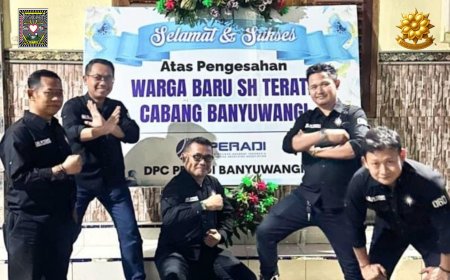 DPC Peradi, Sampaikan Karangan Bunga Untuk Warga Baru SH Terate