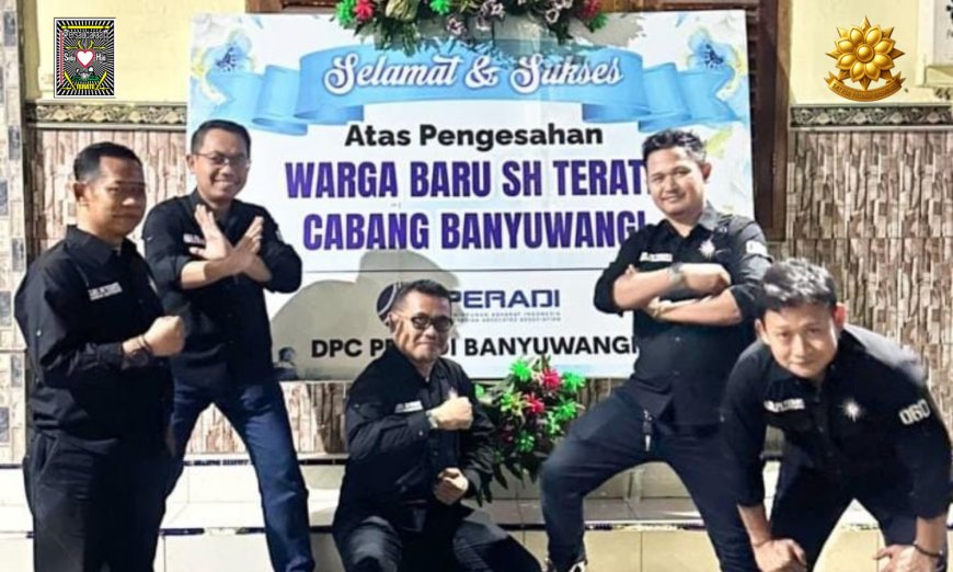 DPC Peradi, Sampaikan Karangan Bunga Untuk Warga Baru SH Terate