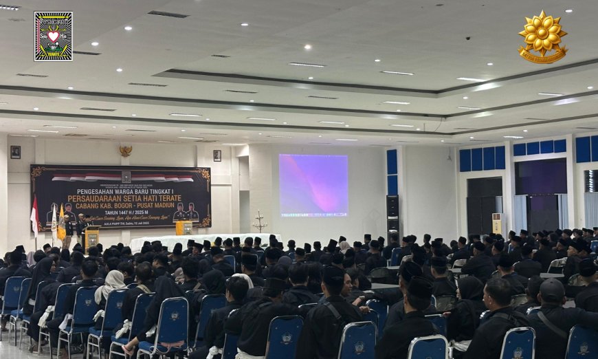 Ketua Umum Persaudaraan Setia Hati Terate  Kangmas Drs.H.R.Moerdjoko  H.W. Hadiri Pengesahan Warga Baru Cabang Kabupaten Bogor