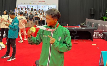Kejuaraan PON Beladiri Kudus 2025, Pesilat Ngawi Sumbangkan Medali Emas Untuk Jatim
