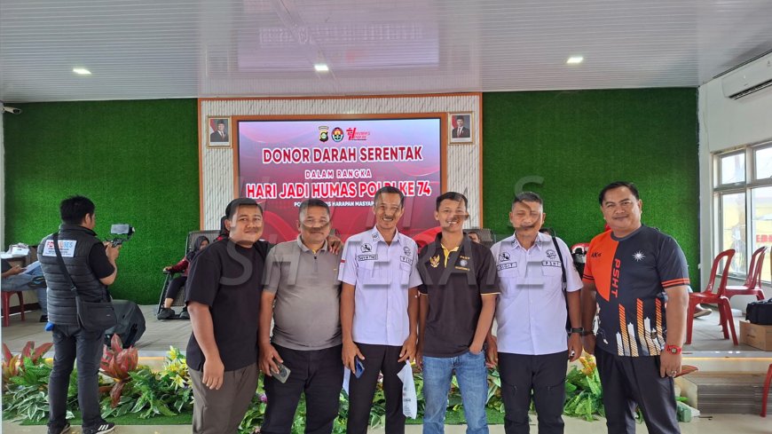 SH TERATE Cabang OKI Ikuti Kegiatan Donor Darah di Polres OKI