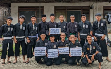 Warga SH Terate Bondowoso Kompak Galang Donasi Untuk Bencana Sumatera