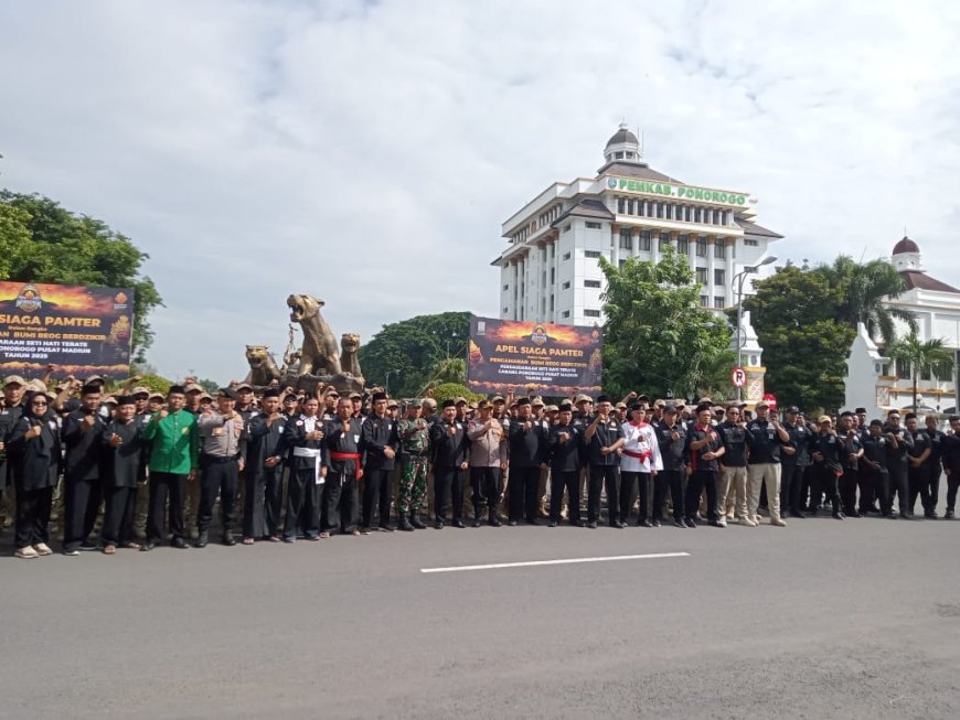 Apel Siaga Pamter Persaudaraan Setia Hati Terate Buka Rangkaian Bumi Reog Berdzikir 2025 di Ponorogo, Pastikan Pengamanan Humanis