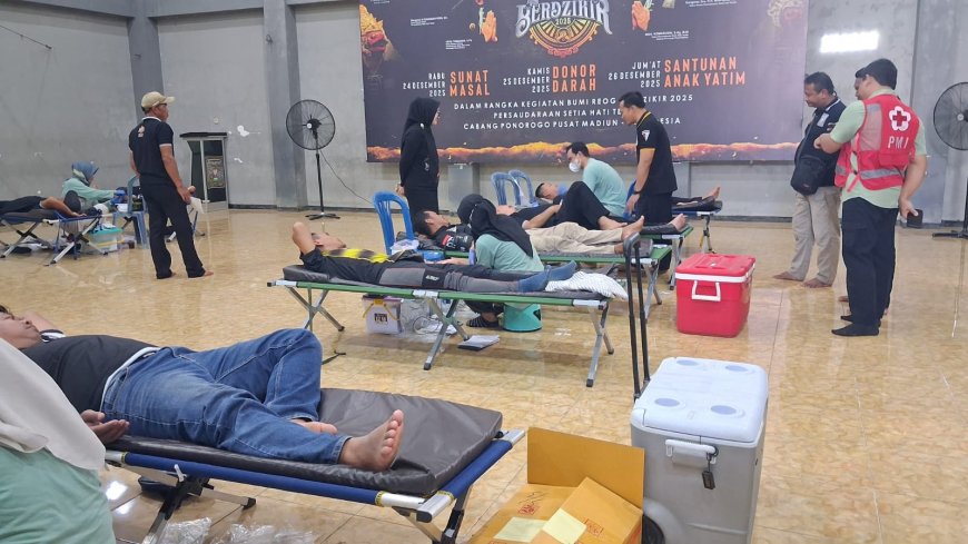 Setetes Darah untuk Kemanusiaan, SH Terate Ponorogo Perkuat Aksi Sosial BRB 2025