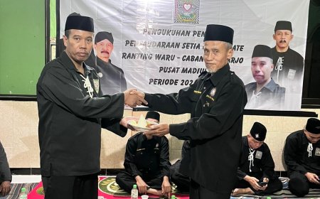 SH Terate Ranting Waru Sidoarjo Kukuhkan Ketua dan Pengurus Baru, Tekankan Komitmen dan Kondusifitas