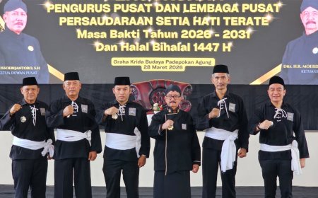 SH Terate Pusat Madiun Kukuhkan Pengurus 2026–2031, Kang Mas Moerdjoko Tekankan Persaudaraan dan Soliditas