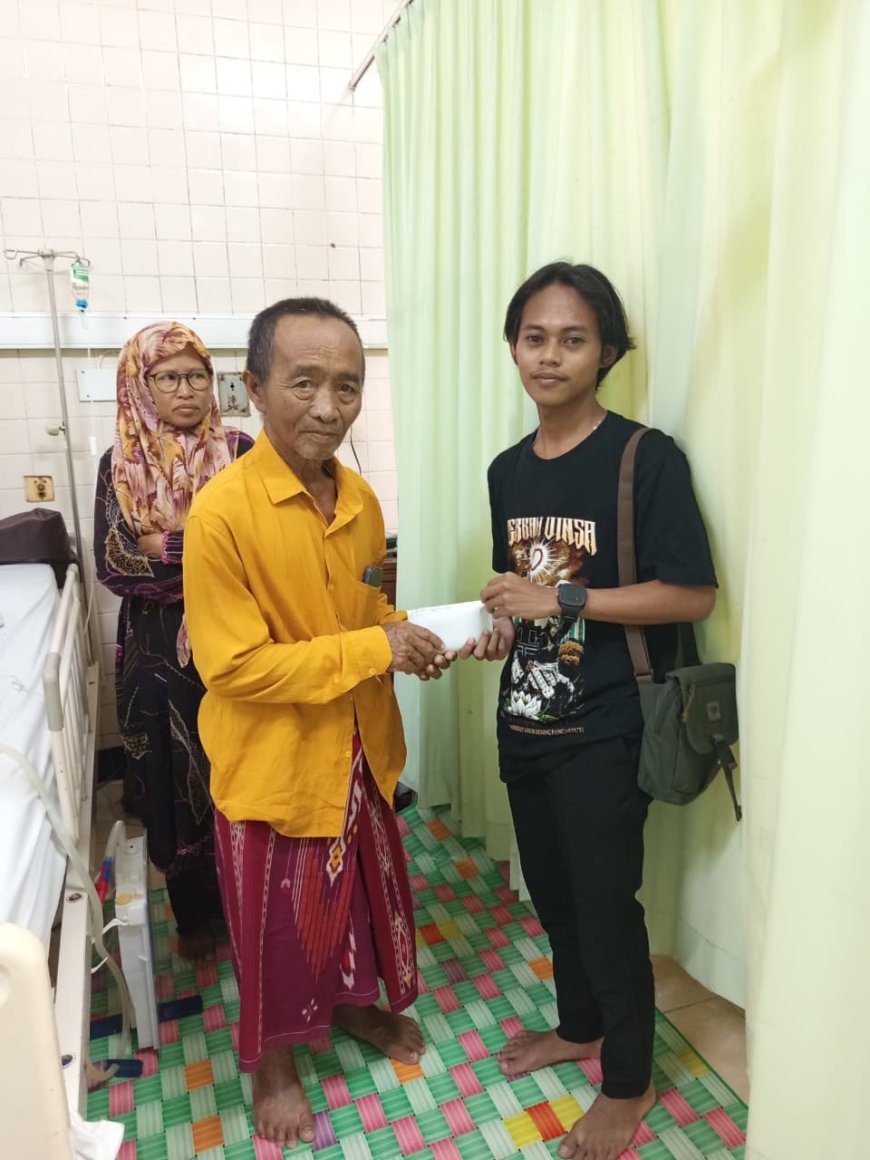 SH Terate Guluk-Guluk Salurkan Donasi untuk Fauzan Korban Kecelakaan