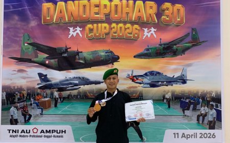 Aliadi Hamam Raih Juara 3 di Kejuaraan Pencak Silat HUT ke-30 TNI AU