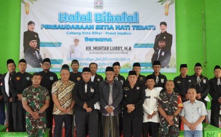 SH Terate Cabang Kota Blitar Gelar Halal Bihalal, Serukan Kerukunan dan Anti Provokasi