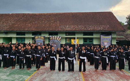 PSHT Cabang Kota Malang Gelar Ujian Kenaikan Calon Warga di Kumdam V Brawijaya