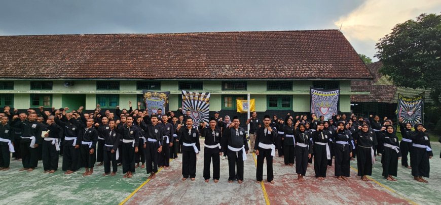 PSHT Cabang Kota Malang Gelar Ujian Kenaikan Calon Warga di Kumdam V Brawijaya