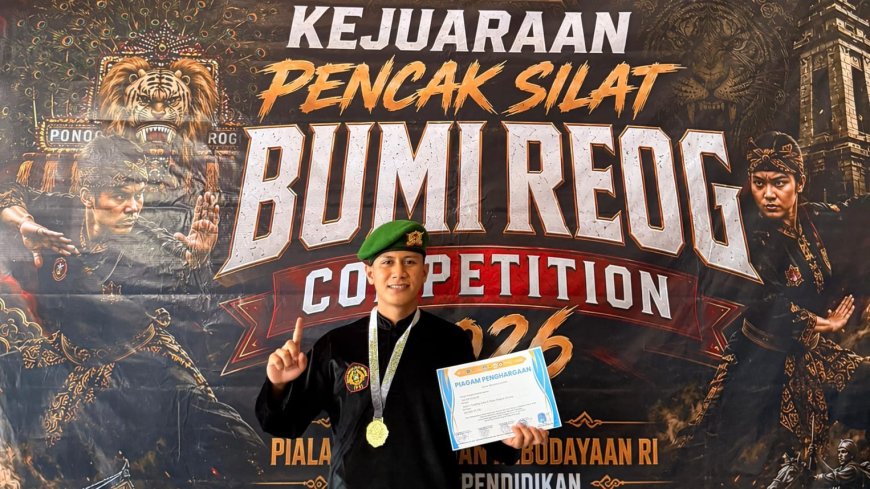 Teknik Khas SH Terate Bawa Serda Aliadi Hamam Juara 1 di Bumi Reog Competition 2026