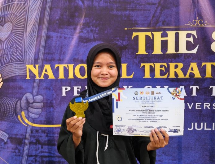 Nita Luthfiana Juara 1 Nasional, Atlet SH Terate Batang Harumkan Nama Daerah