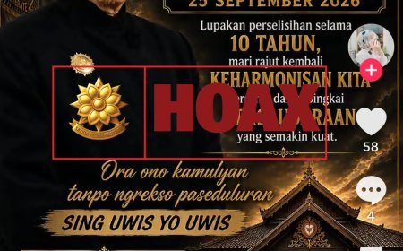 Hoax, Ketua Dewan Pusat Persaudaraan Setia Hati Terate  Mendukung Parluh 25 September 2026