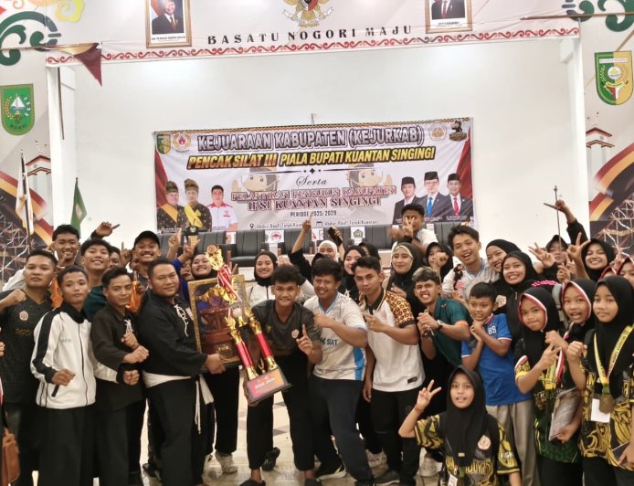 PSHT Cabang Kuantan Singingi Sabet Juara Umum I Kejurkab III Piala Bupati