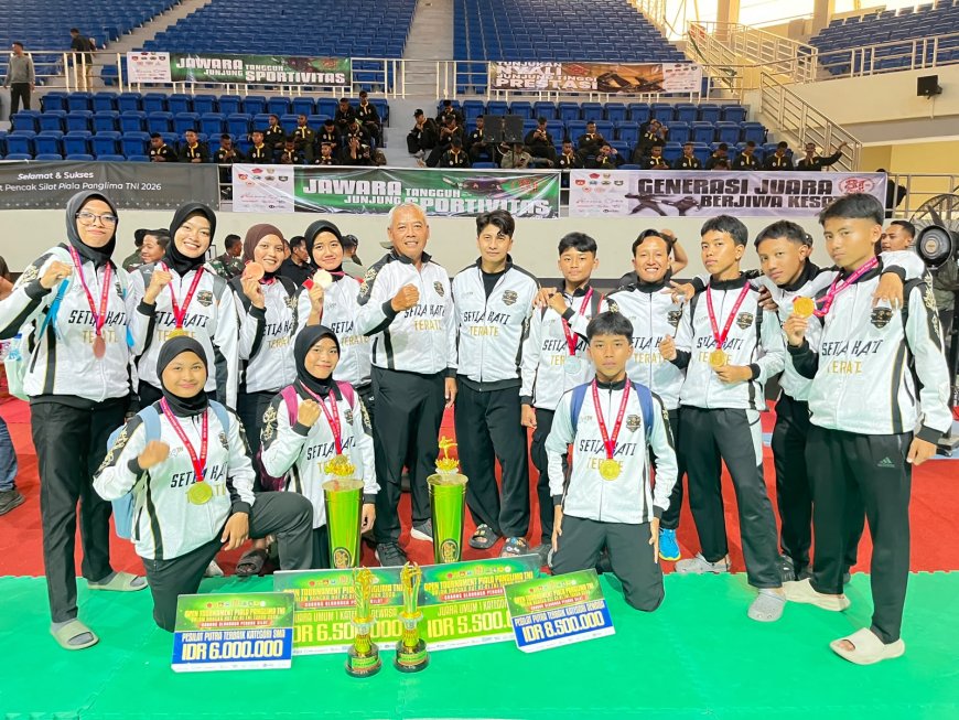 PSHT Pusat Madiun Juara Umum I Piala Panglima TNI 2026, Sabet 59 Medali