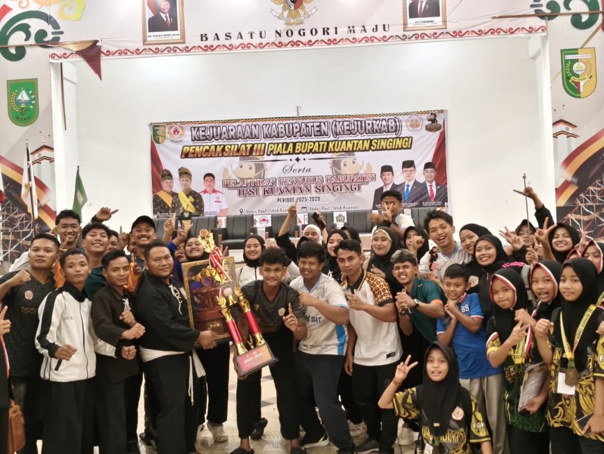 PSHT Cabang Kuantan Singingi Sabet Juara Umum I Kejurkab III Piala Bupati