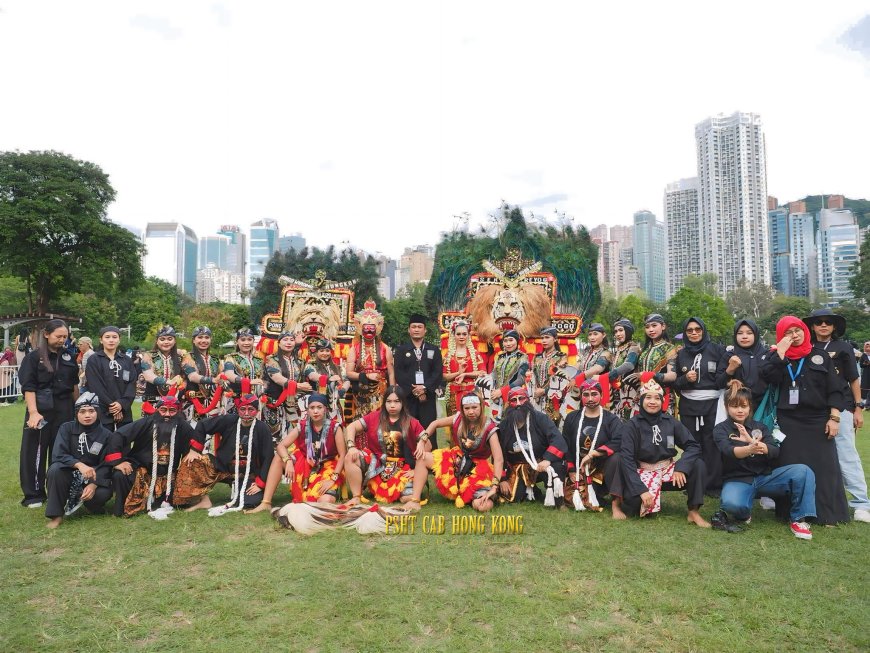Tampilkan Reog Singo Wiromo di Victoria Park, PSHT Cabang Khusus Hong Kong Rayakan HUT ke-17, 